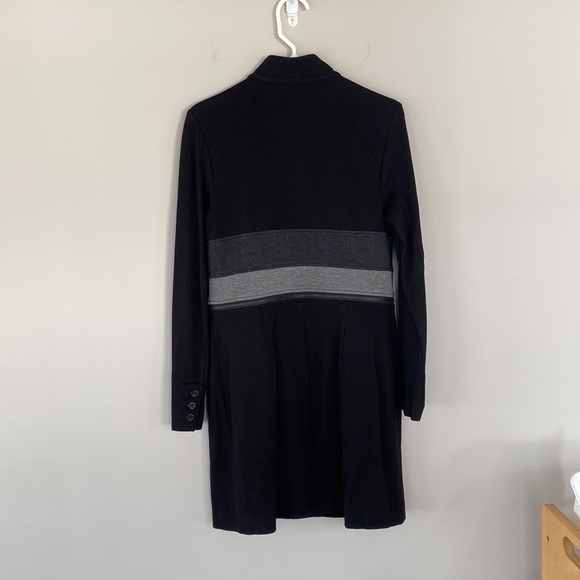 Cabi 3176 Small Black Grey Convertible Zip Off Ponte Long Cropped Jacket - Picture 6 of 9